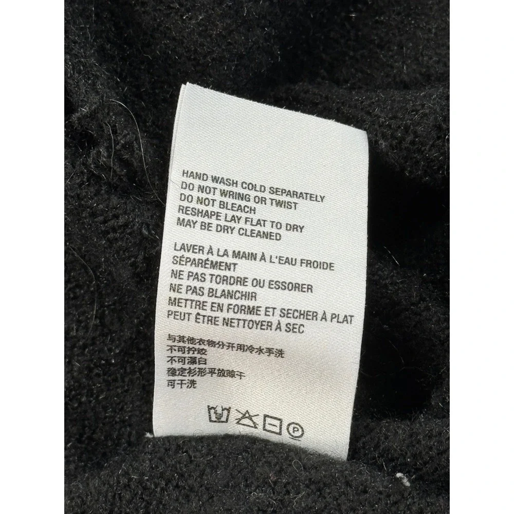by Anthropologie Black Open Front Cardigan Sweater Knit‎ Cozy Small S - Picture 7 of 11